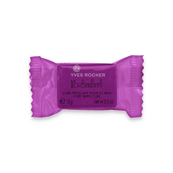 Sprudelnder Badewürfel Brombeere