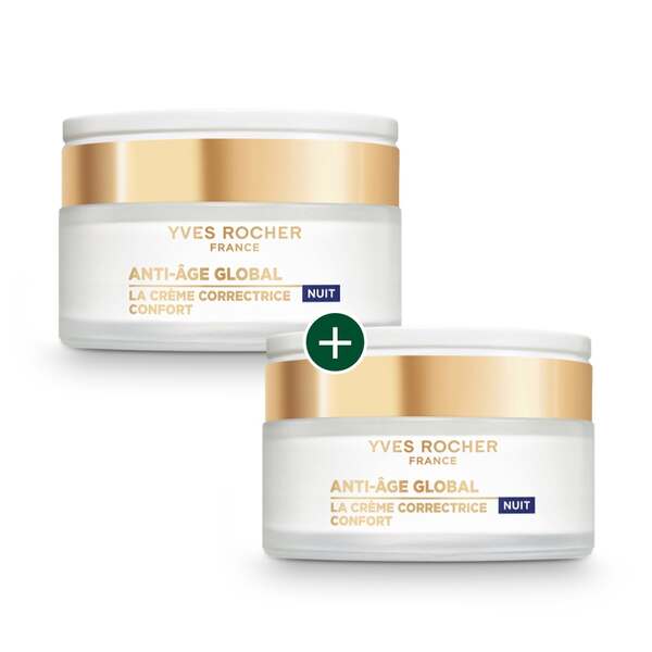 Yves Rocher - 1 + 1 Nachtcreme Anti Âge Global 50ml