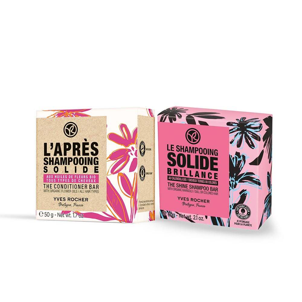 Festes Shampoo Glanz + Feste Haarspülung