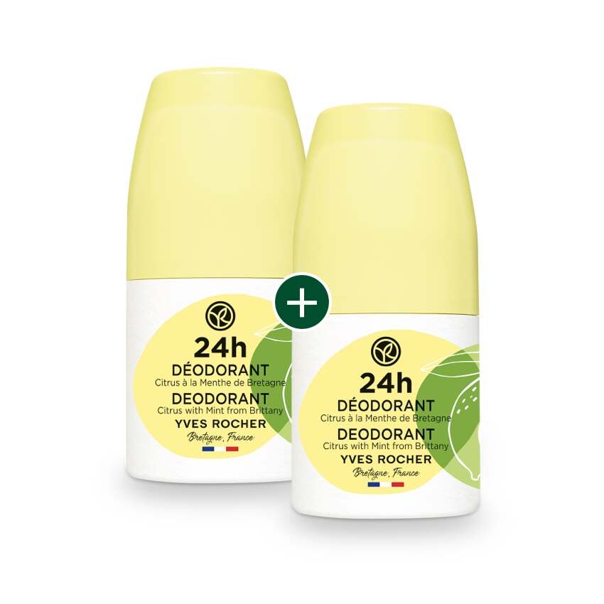 1+1 24h Deodorant Zitrusfrüchte mit Minze aus der Bretagne