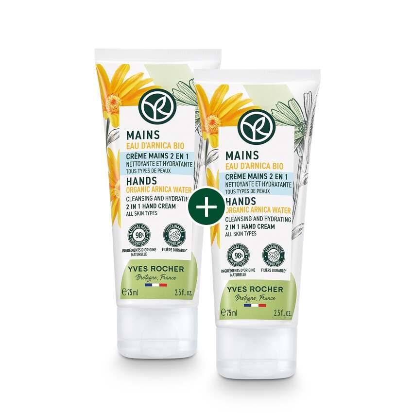 1+1 2-in-1 Handcreme mit Bio-Arnikawasser