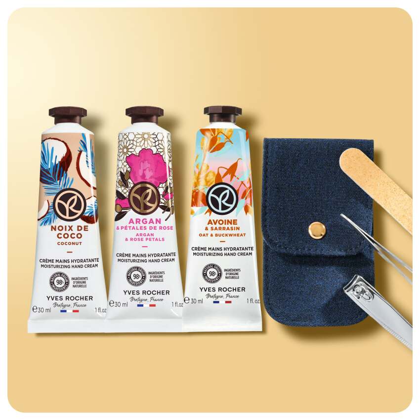 Handcreme-Trio – Kokos, Argan, Hafer